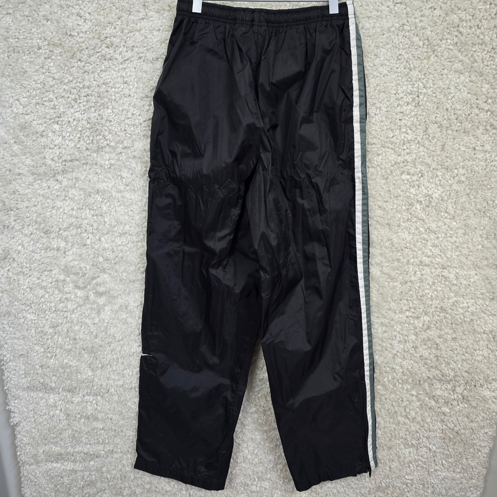 Vintage Nike Track Pants Men's Size M Black Side Stripe Windbreaker Ankle‎ Zip - Picture 4 of 13